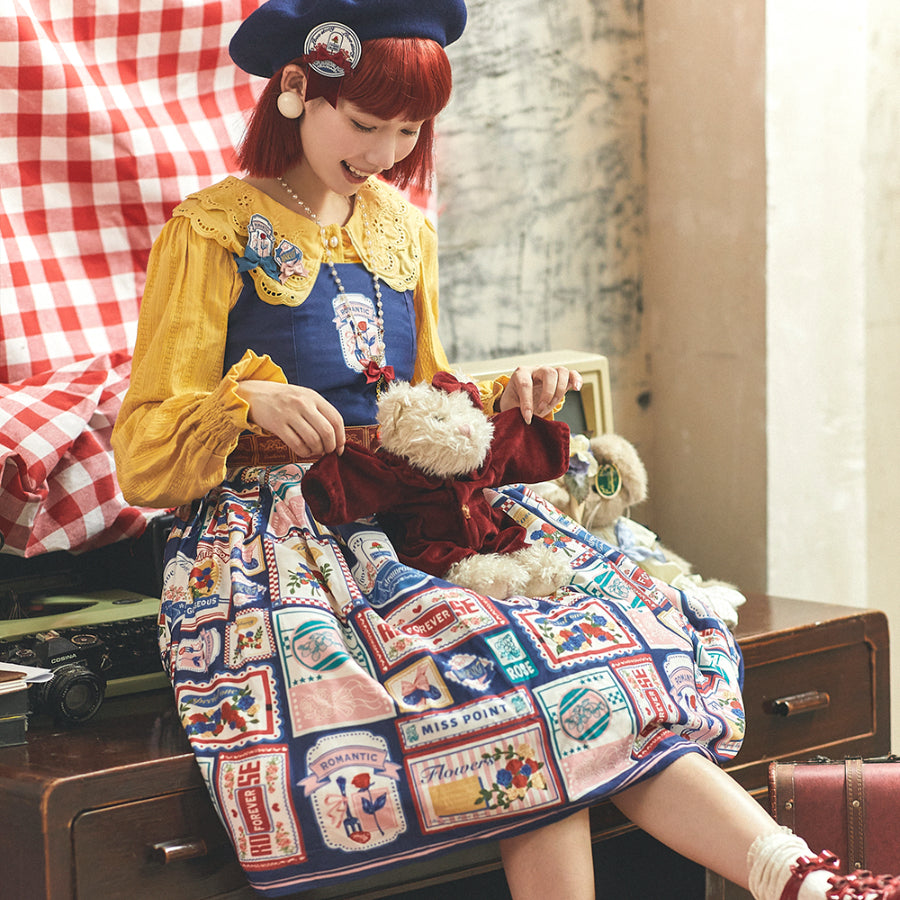 American Style Vintage Daily Lolita Jumper Skirt