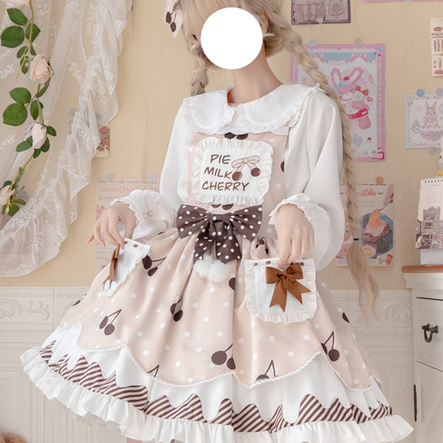 Daily Sweet and Lovely Cherry Lolita Jumper Skirt