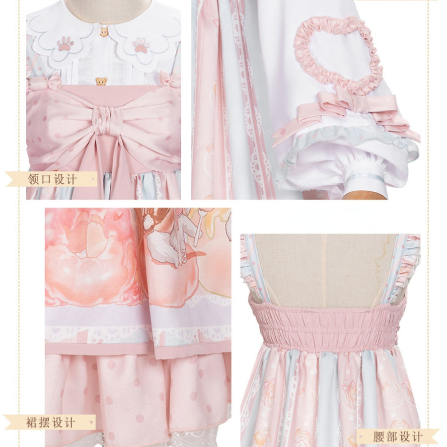 Sweet Daily Lolita Princess Jumper Skirt Sets