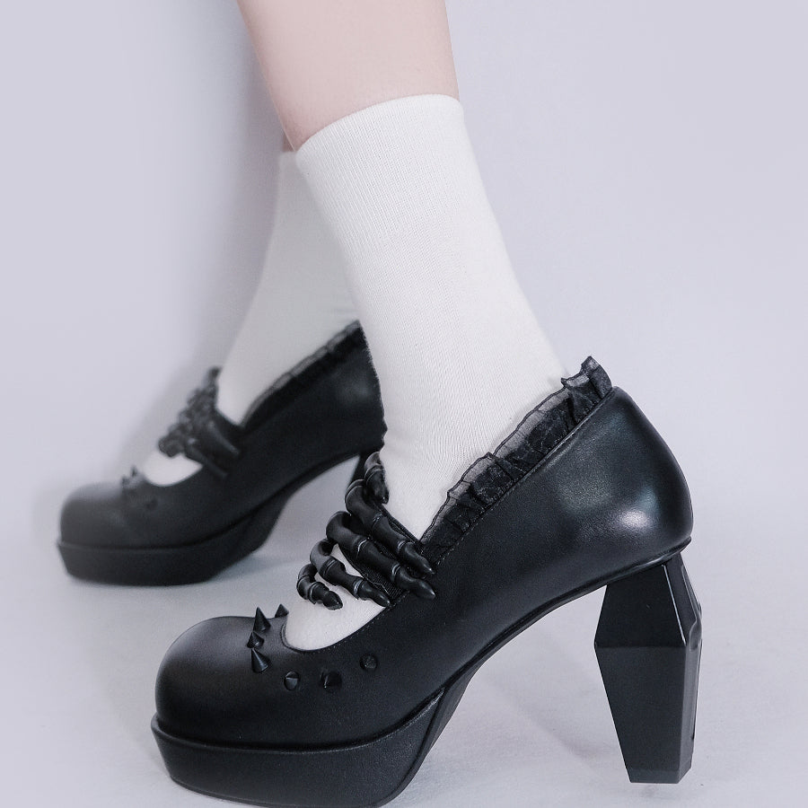 Original Skull Design Lolita High Heel Shoes