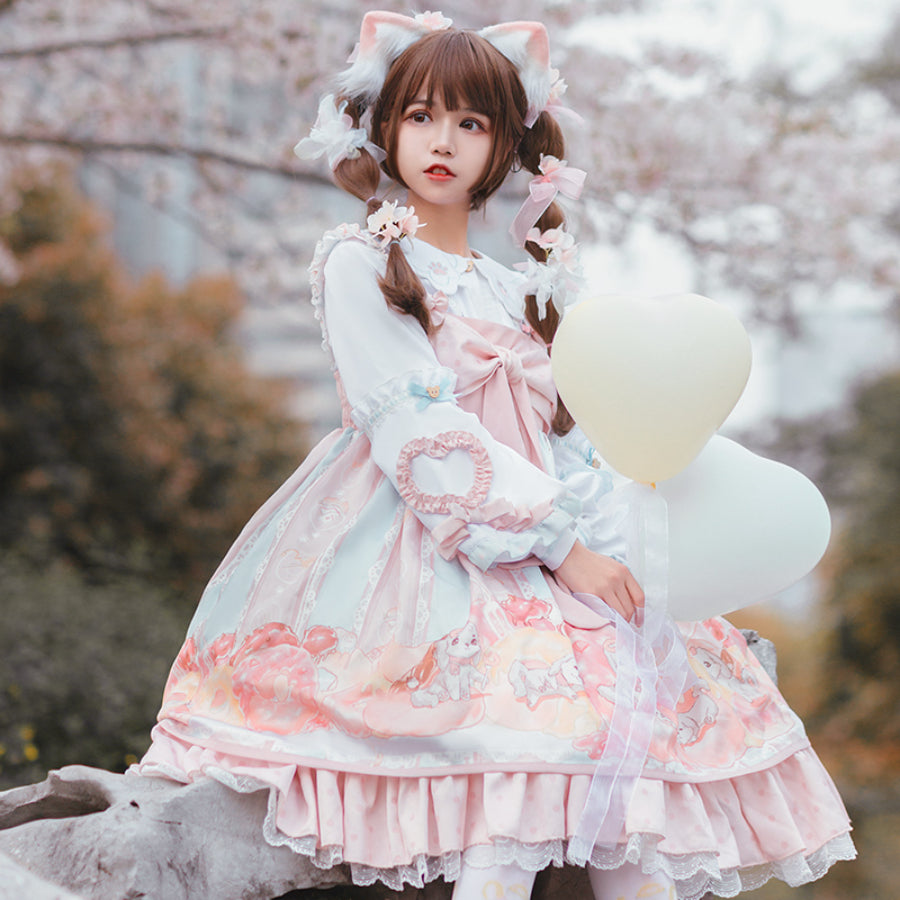 Sweet Daily Lolita Princess Jumper Skirt Sets