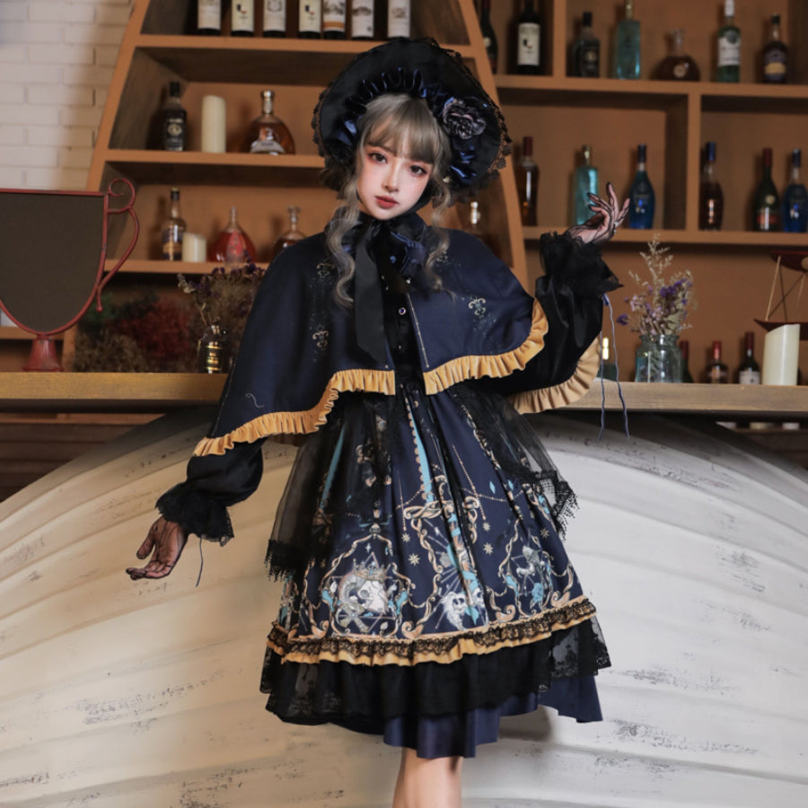 Vintage Gothic Lolita Long-sleeved Dress Sets S22602