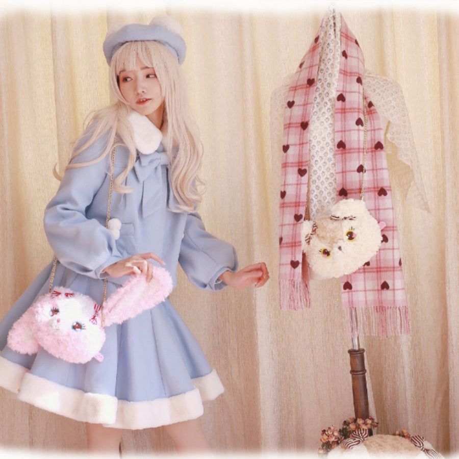 Lovely Lolita Bear and Rabbit Crossbody Bag