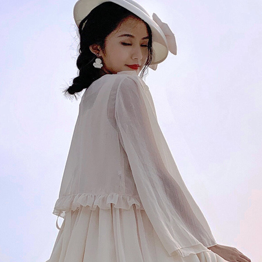 Elegant Lolita Lace Long Sleeve Sunscreen Shirt