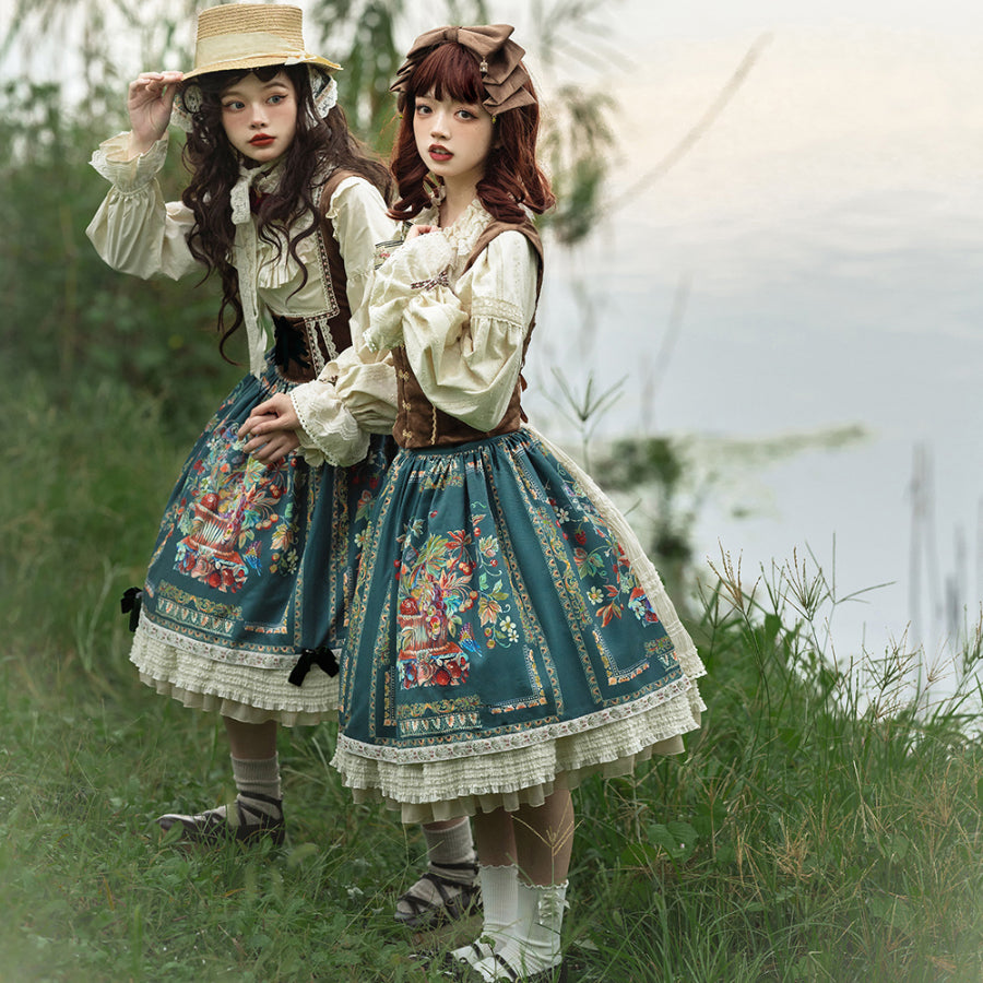 Bavaria Style Elegant Lolita Short Skirt