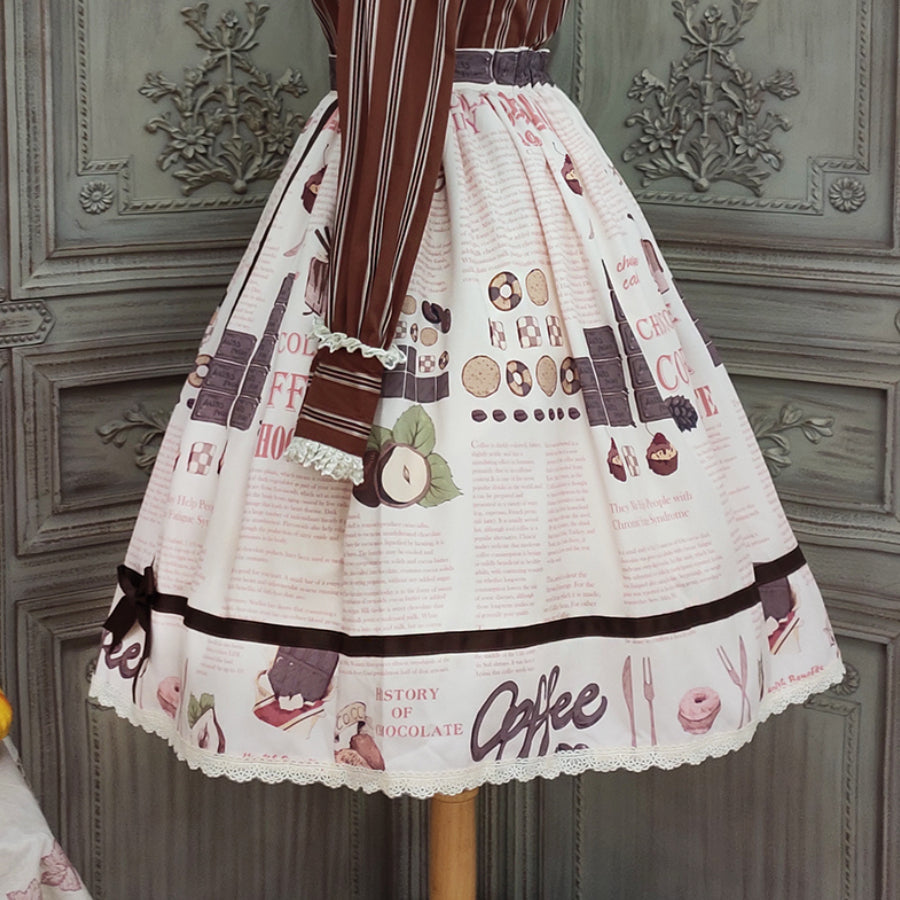 Chocolate Daily Sweet Lolita Medium Skirt