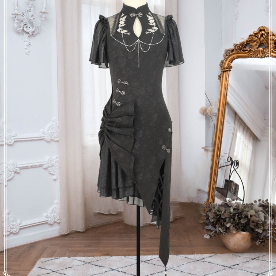 Chinese Elegant Classic Lolita Cheongsam Dress Sets