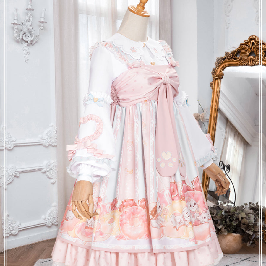 Sweet Daily Lolita Princess Jumper Skirt Sets