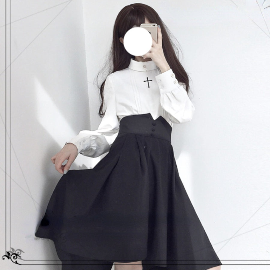 PRE-SALE British Retro Gothic High Waist Lolita Skirt