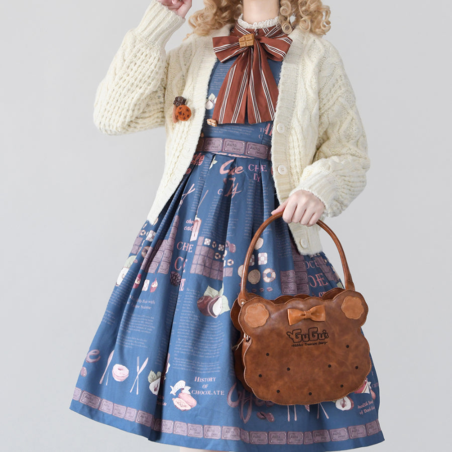 Winter Loose Lolita Knitted Sweater Coat