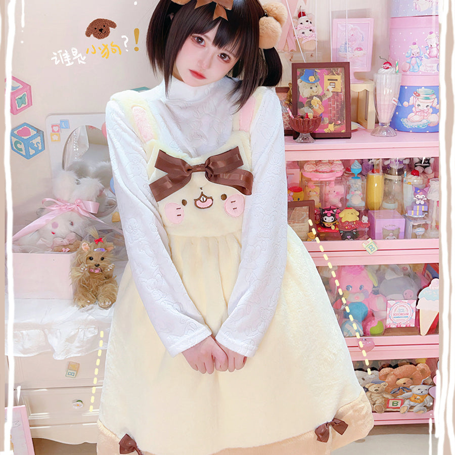 Sweet and Lovely Lolita Woolen Jumper Skirt