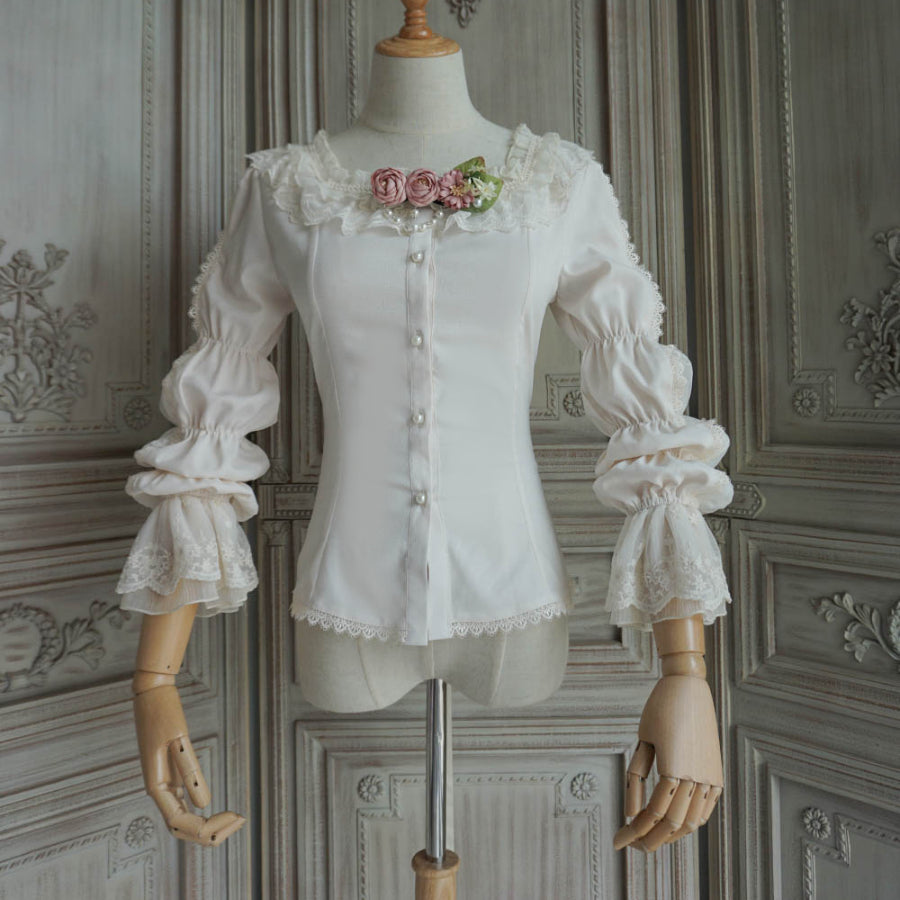 Elizabeth Elegant and Vintage Lolita Long Sleeve Shirt