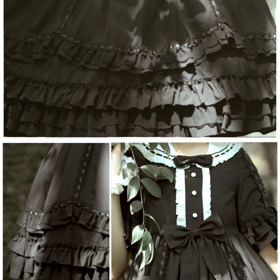 Royal Vintage Gothic Lolita Short Sleeve Dress