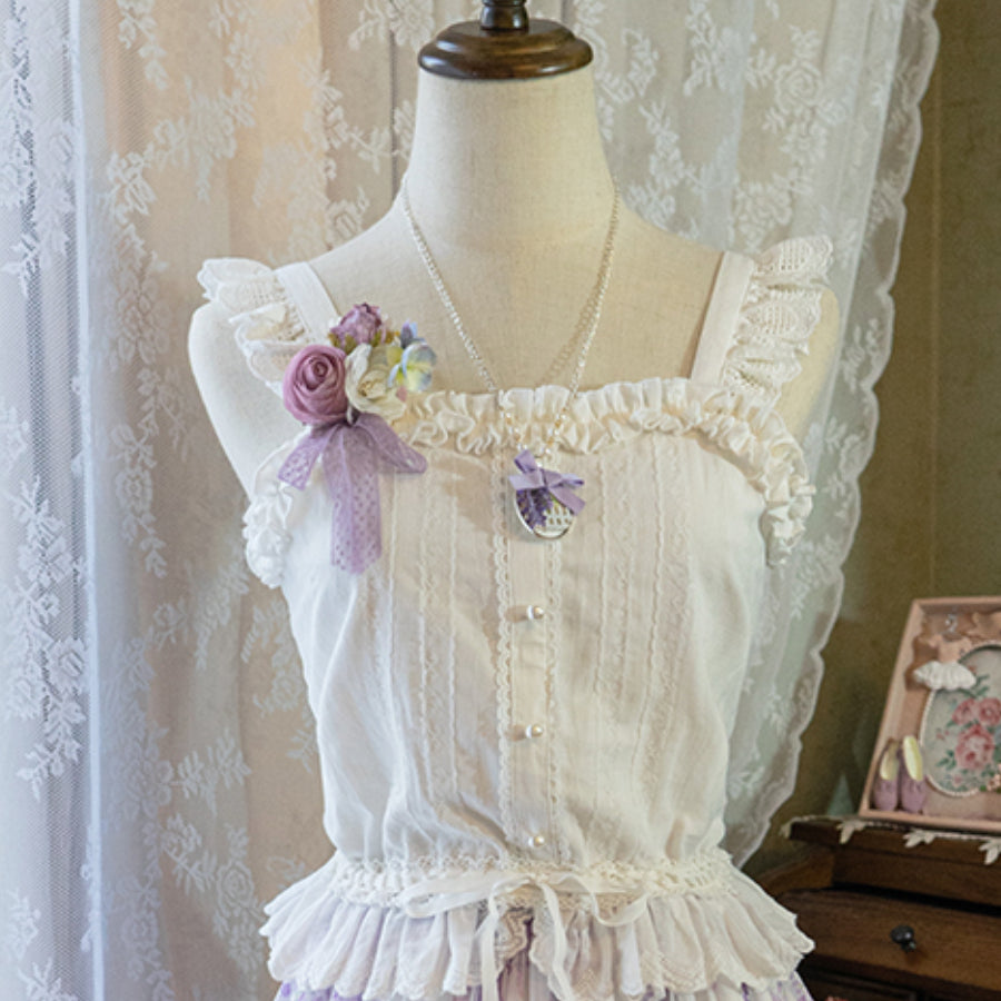 Elegant Daily Lolita Cotton Spaghetti Strap