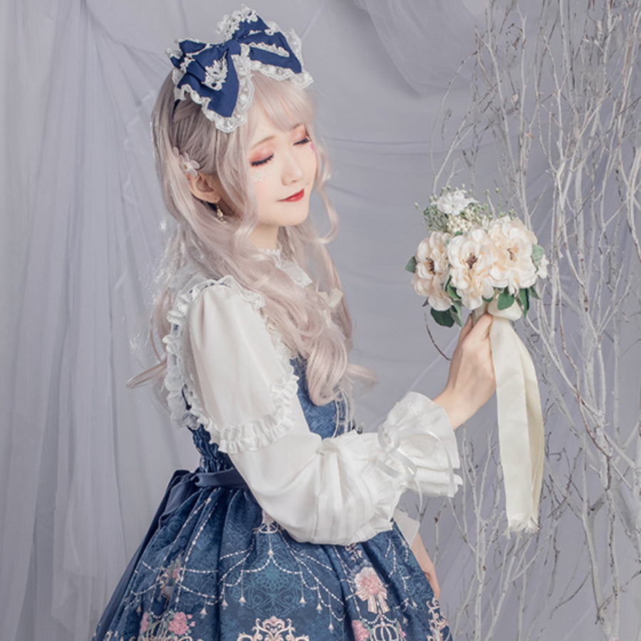 Lovely Chiffon Loose Lolita Long Sleeve Shirt