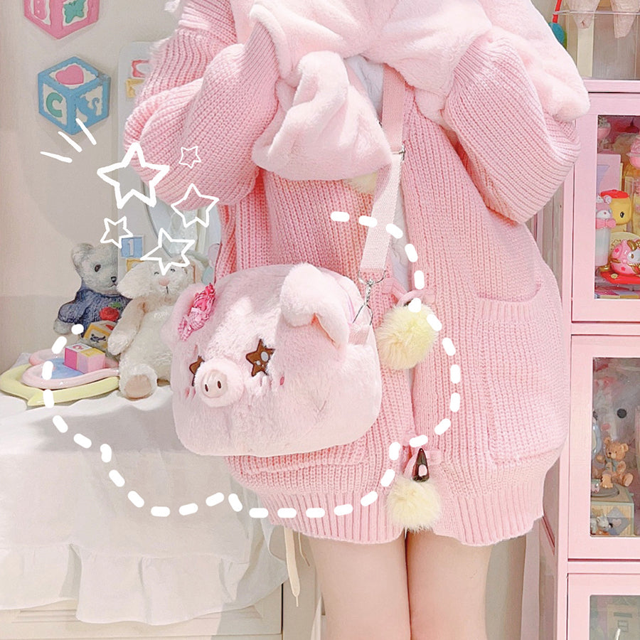 Lovely Lolita Pig Crossbody Bag