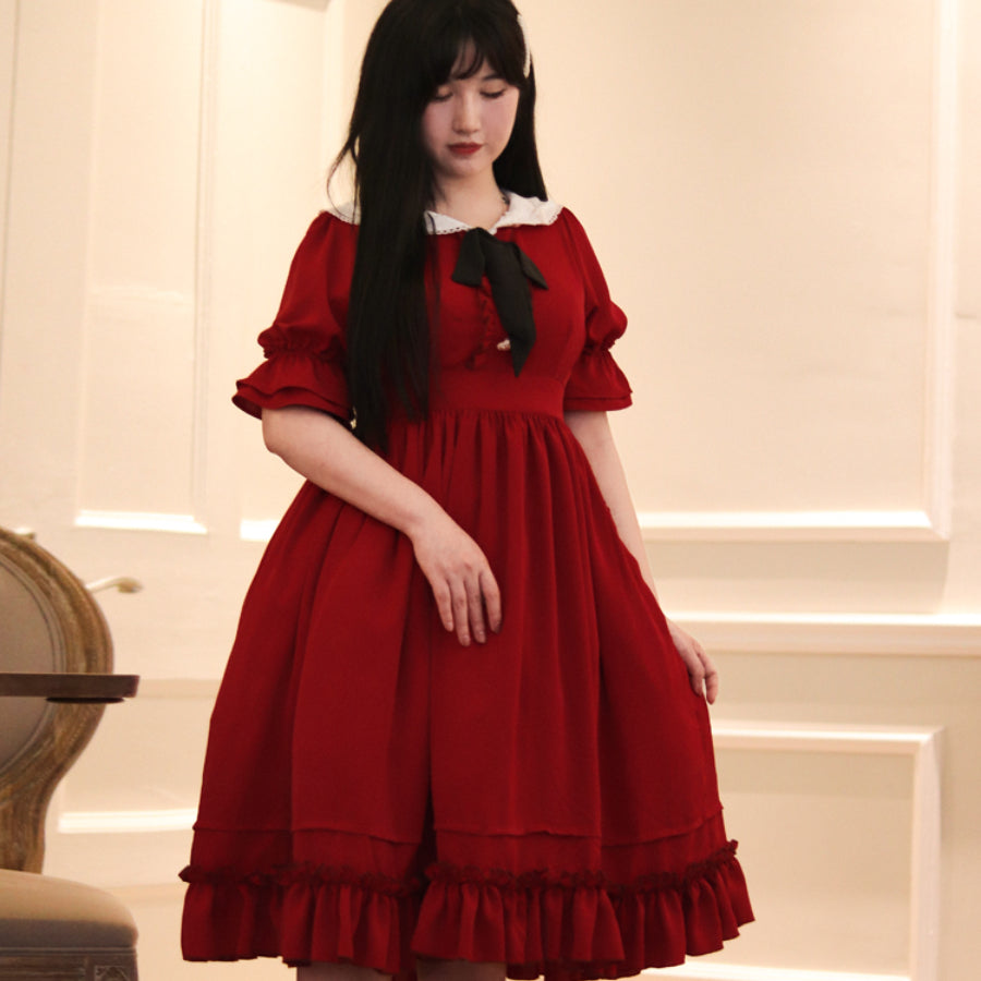 Elegant and Vintage Lolita Slim Dress