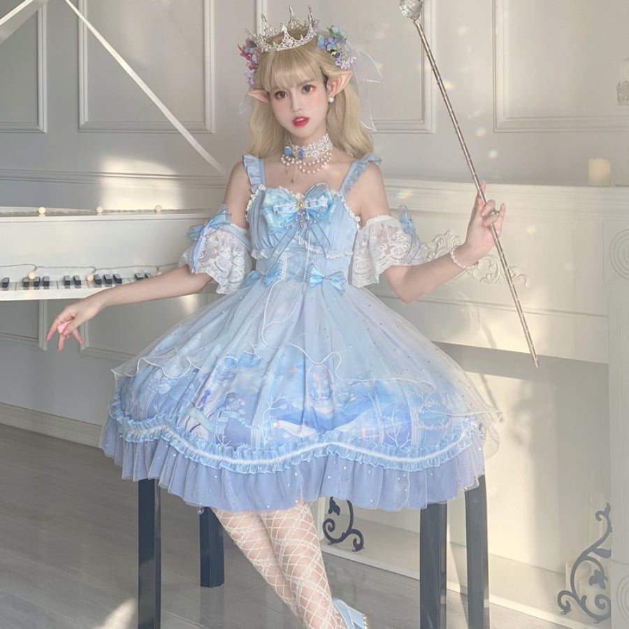 Sweet Lolita Princess Long-medium Jumper Skirt Sets