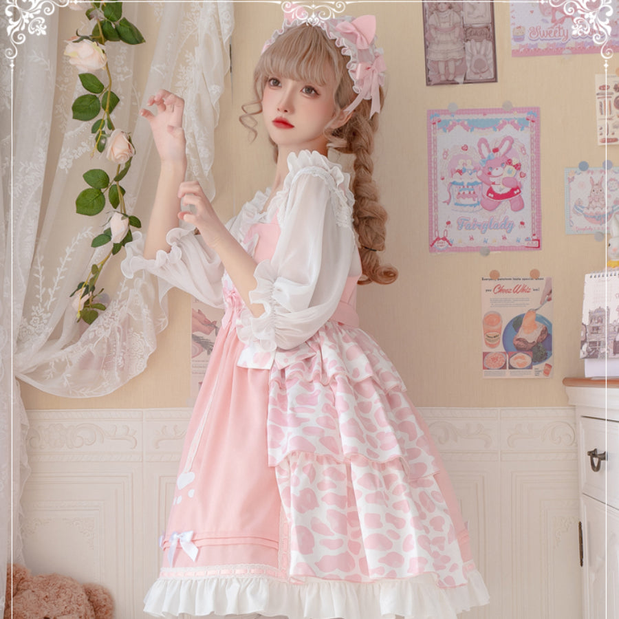 Daily Lovely Cat Paw Lolita Jumper Skirt