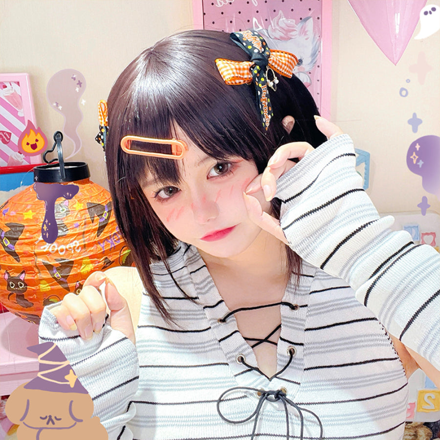 Halloween Lolita Sweet Candy Bowknot Hairpin