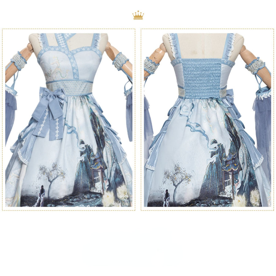 Chinese Style Vintage Lolita Slip Dress Sets