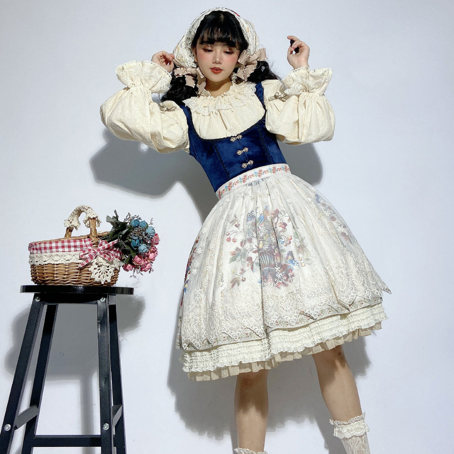 Bavaria Style Elegant Lolita Short Skirt