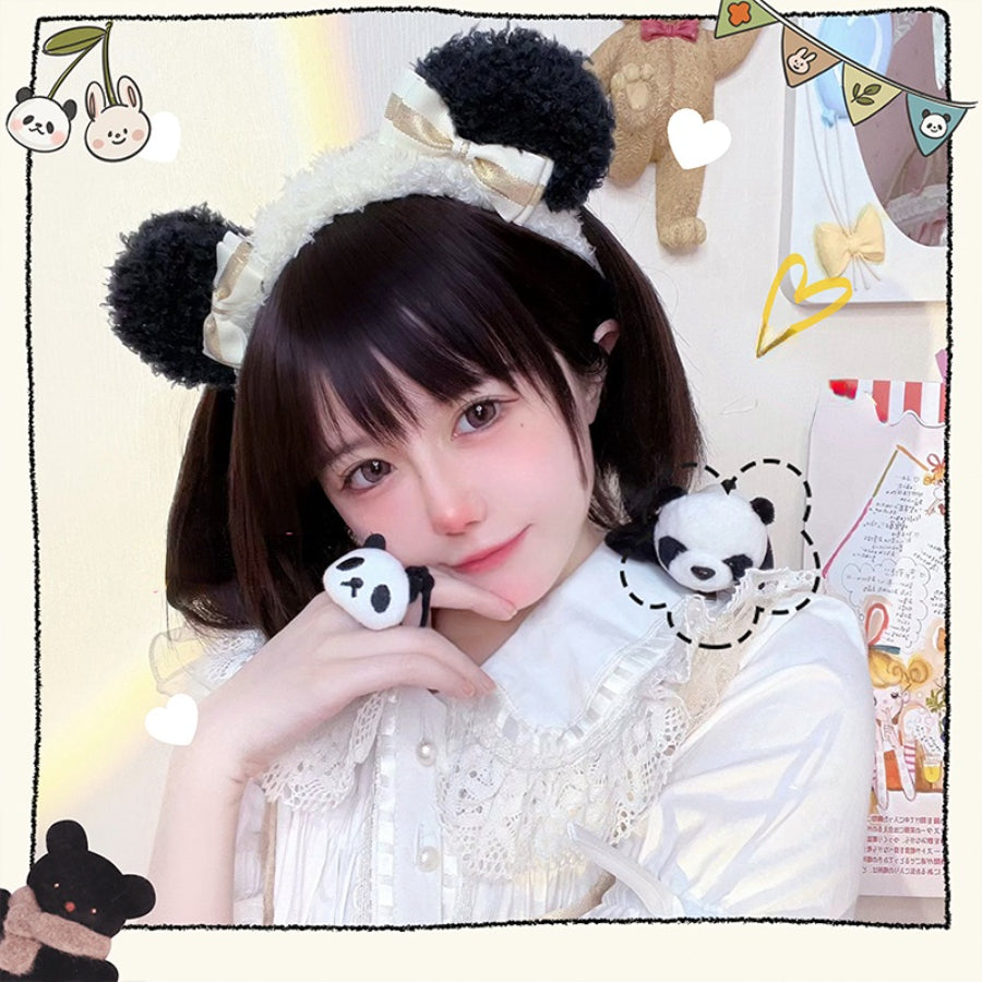 Lovely Lolita Panda Bowknot Hairband