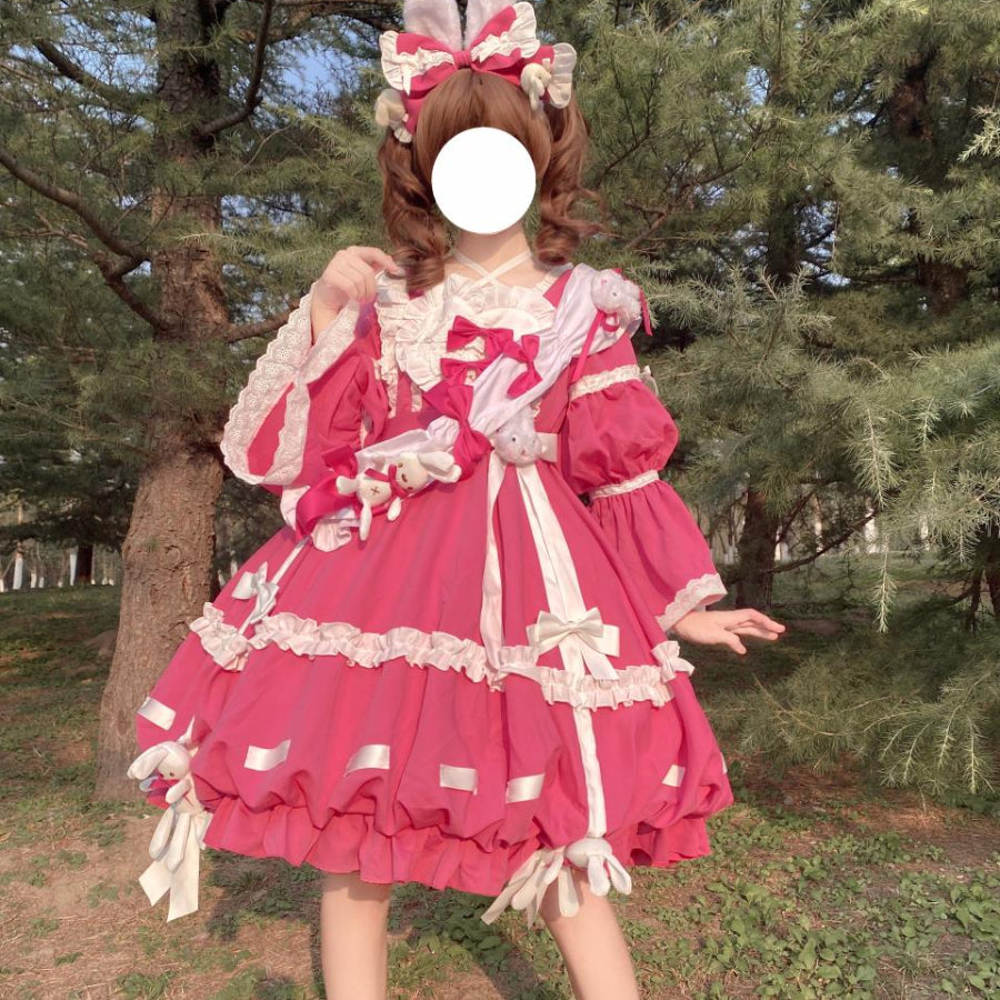 Sweet and Lovely Lolita Long-sleeved Dress