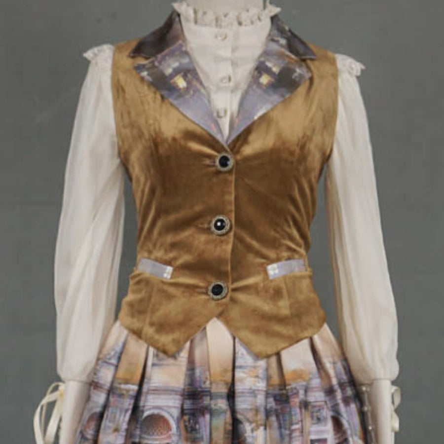 Vintage and Elegant Velvet Lolita Vest