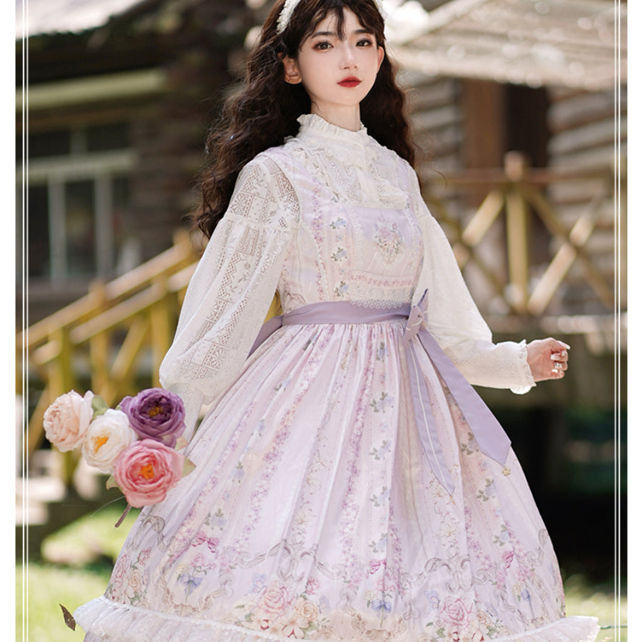 Daily Elegant Lolita A Line Jumper Skirt Sets