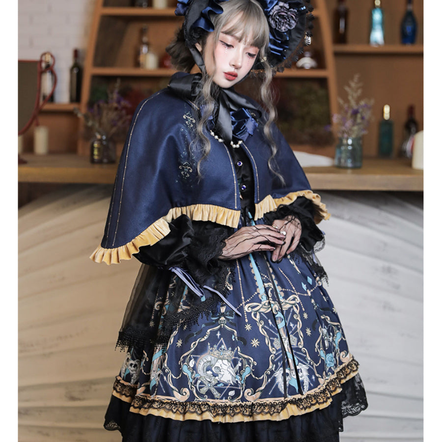 Vintage Gothic Lolita Long-sleeved Dress Sets S22602