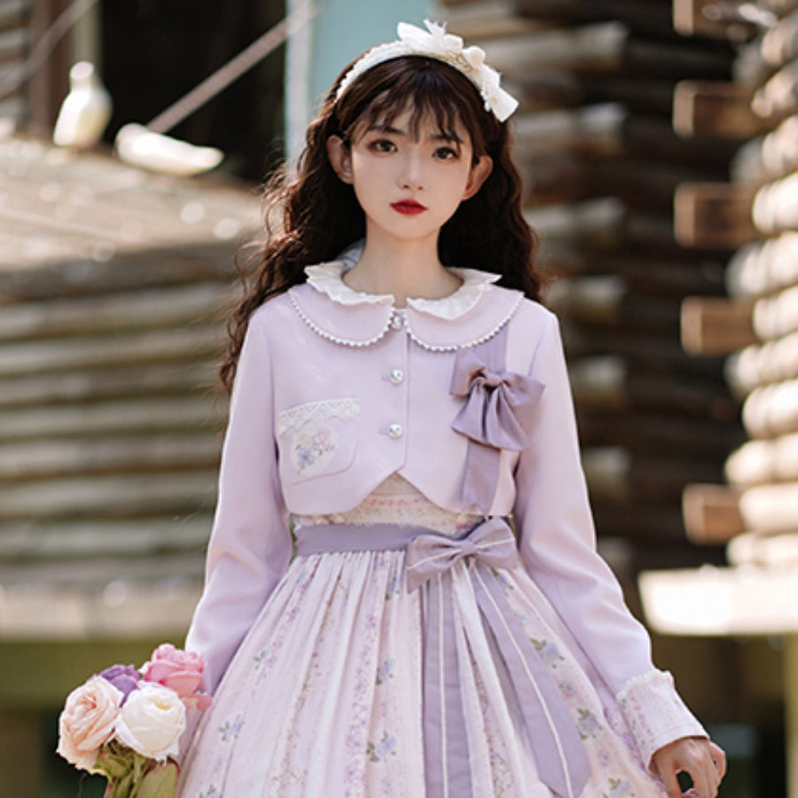 Daily Elegant Lolita A Line Jumper Skirt Sets