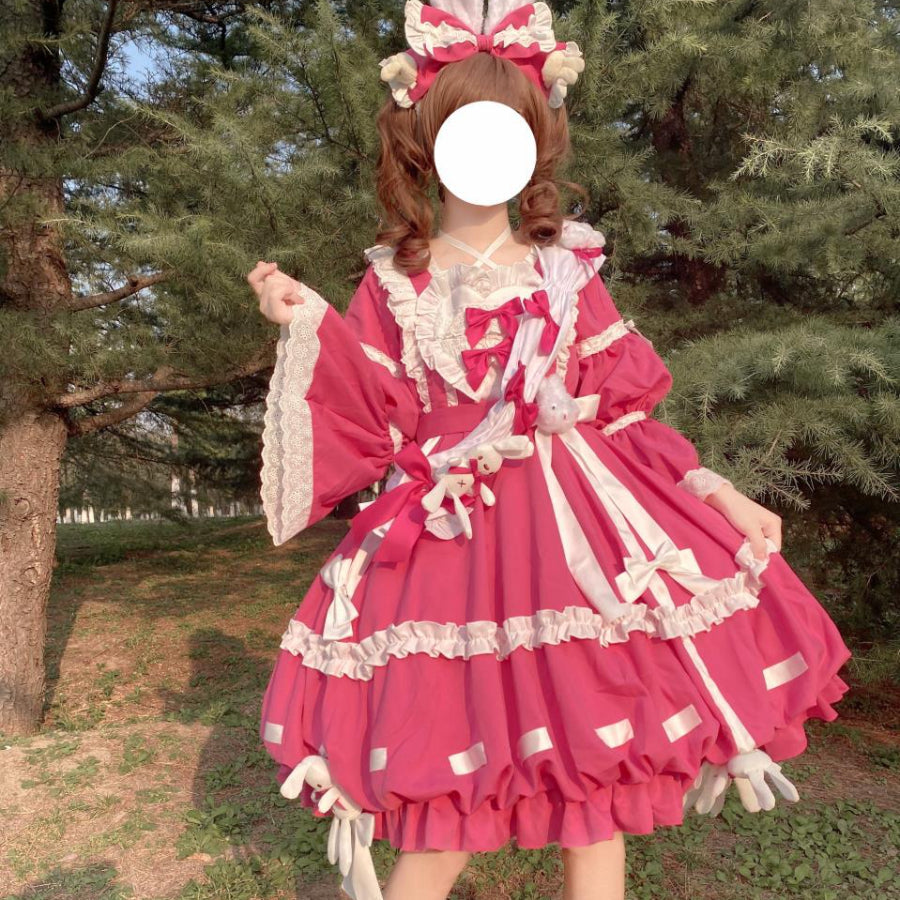 Sweet and Lovely Lolita Long-sleeved Dress