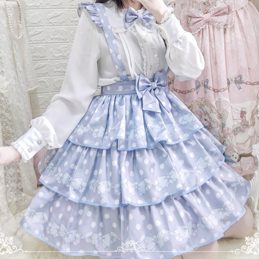 Daily Sweet Dot Lolita Strap Skirt