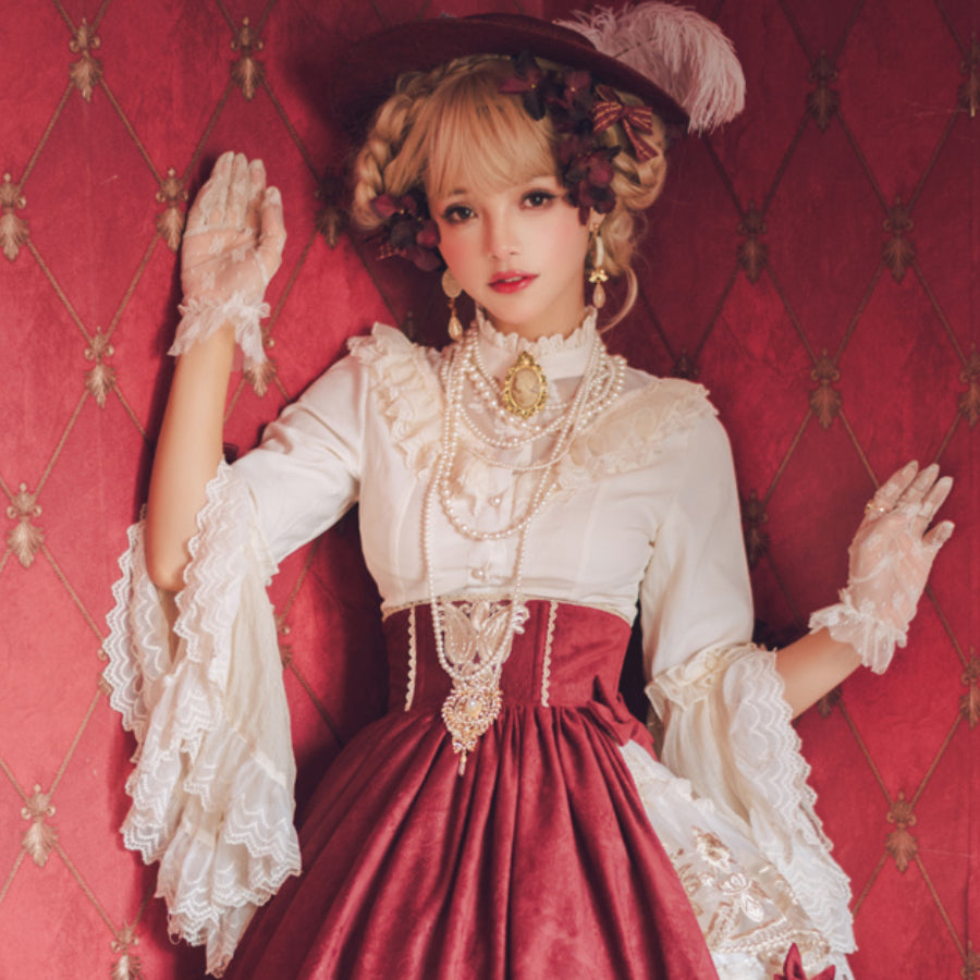 Elizabeth Elegant and Vintage Lolita Long Sleeve Shirt