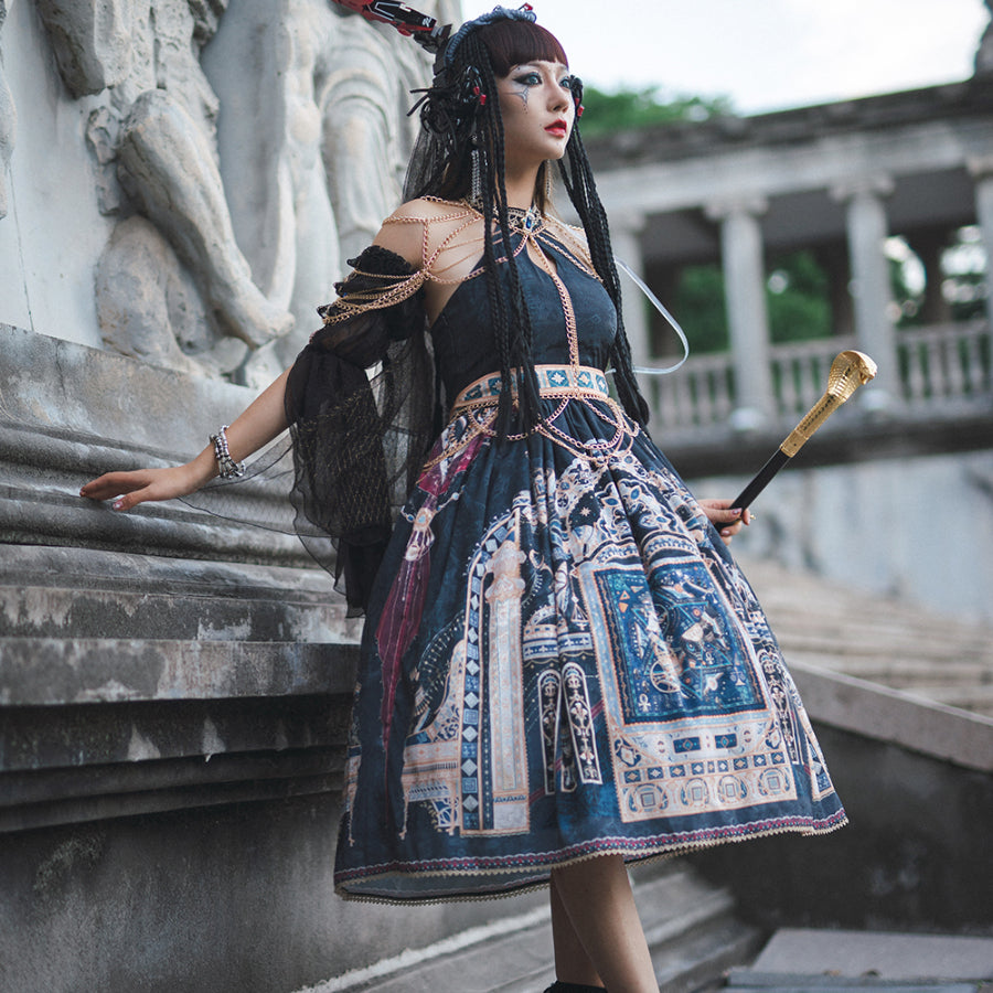 Egypt Style Lolita Backless Neck Dress