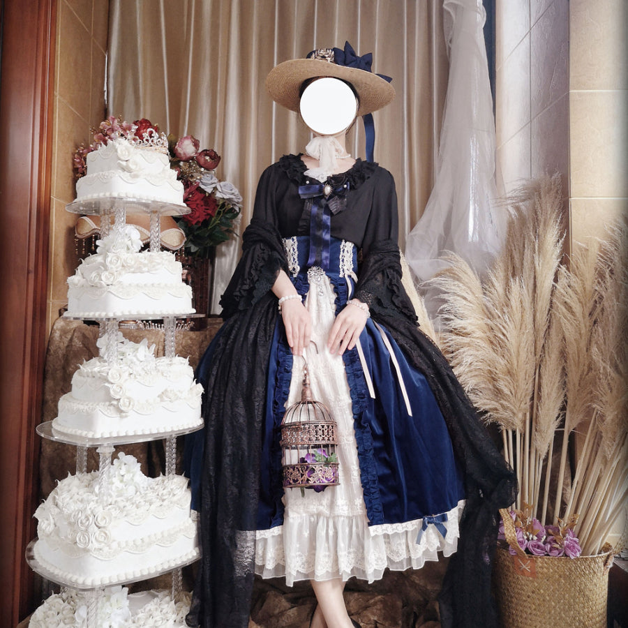 Autumn Winter Elegant Lolita High Waist Skirt