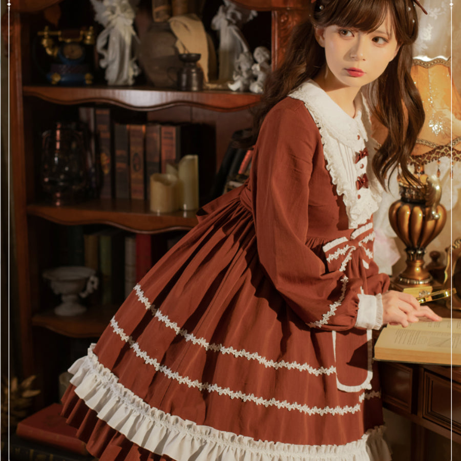 Vintage Daily Princess Lolita Long Sleeve Dress