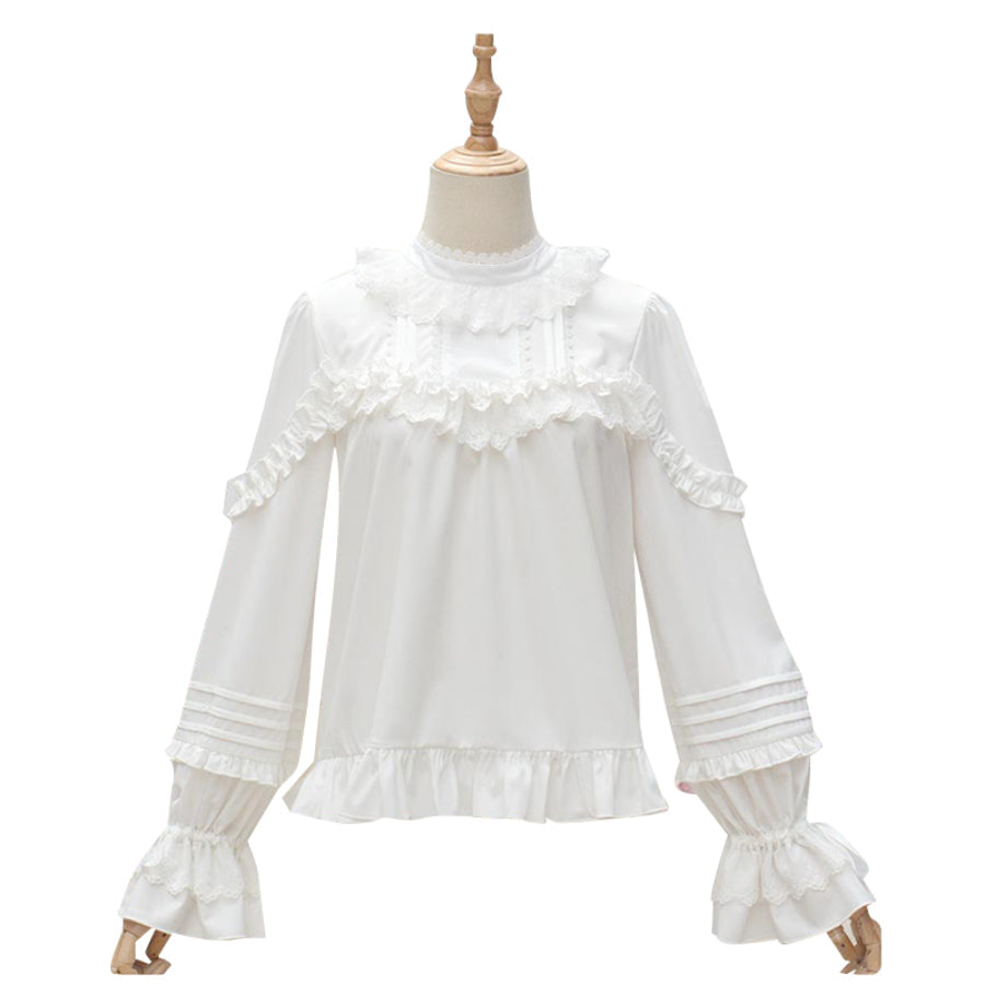 Lovely Chiffon Loose Lolita Long Sleeve Shirt