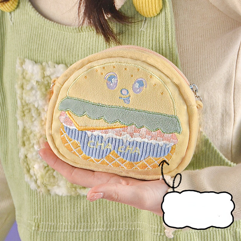 Cartoon Hamburger Mini Cute Coin Purse