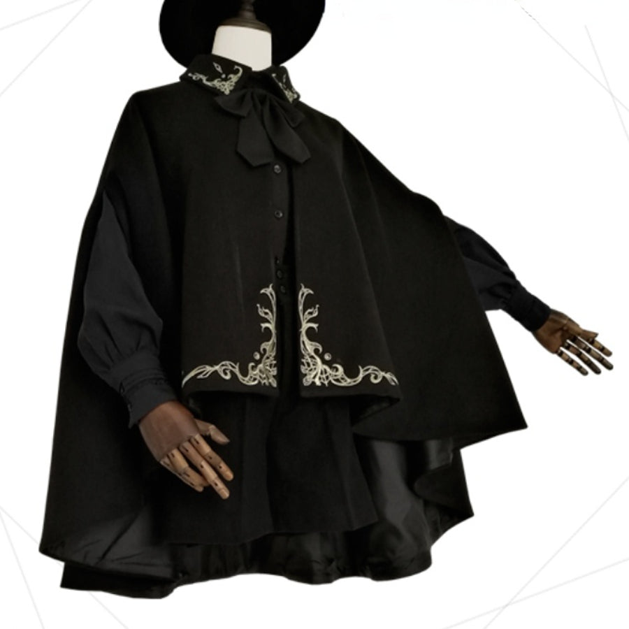 PRE-SALE Medieval Retro Little Prince Embroidered Woolen Lolita Cloak