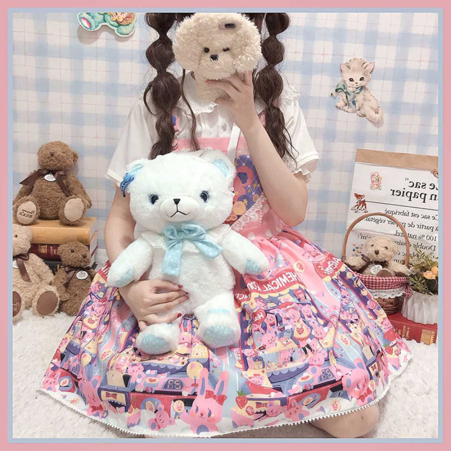 Sweet and Lovely Lolita Crossbody Bear Bag