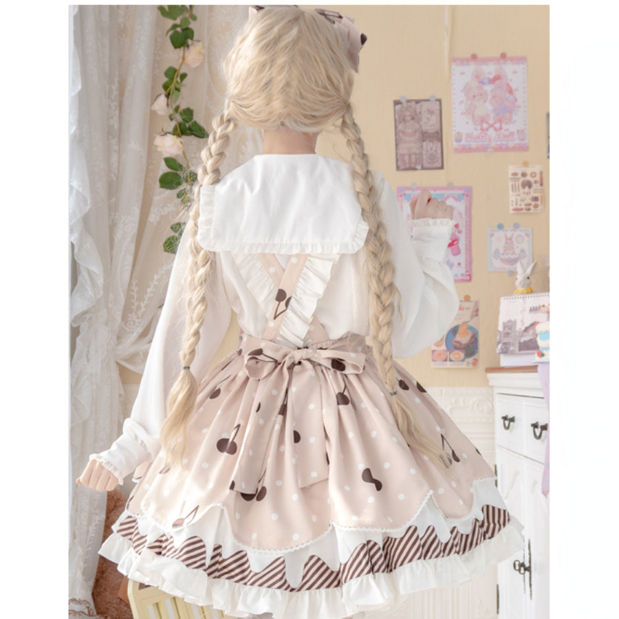 Daily Sweet and Lovely Cherry Lolita Jumper Skirt