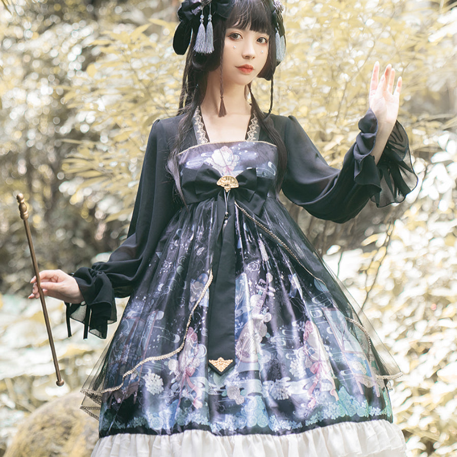 Chinese Style New Year Lolita Long Sleeve Dress