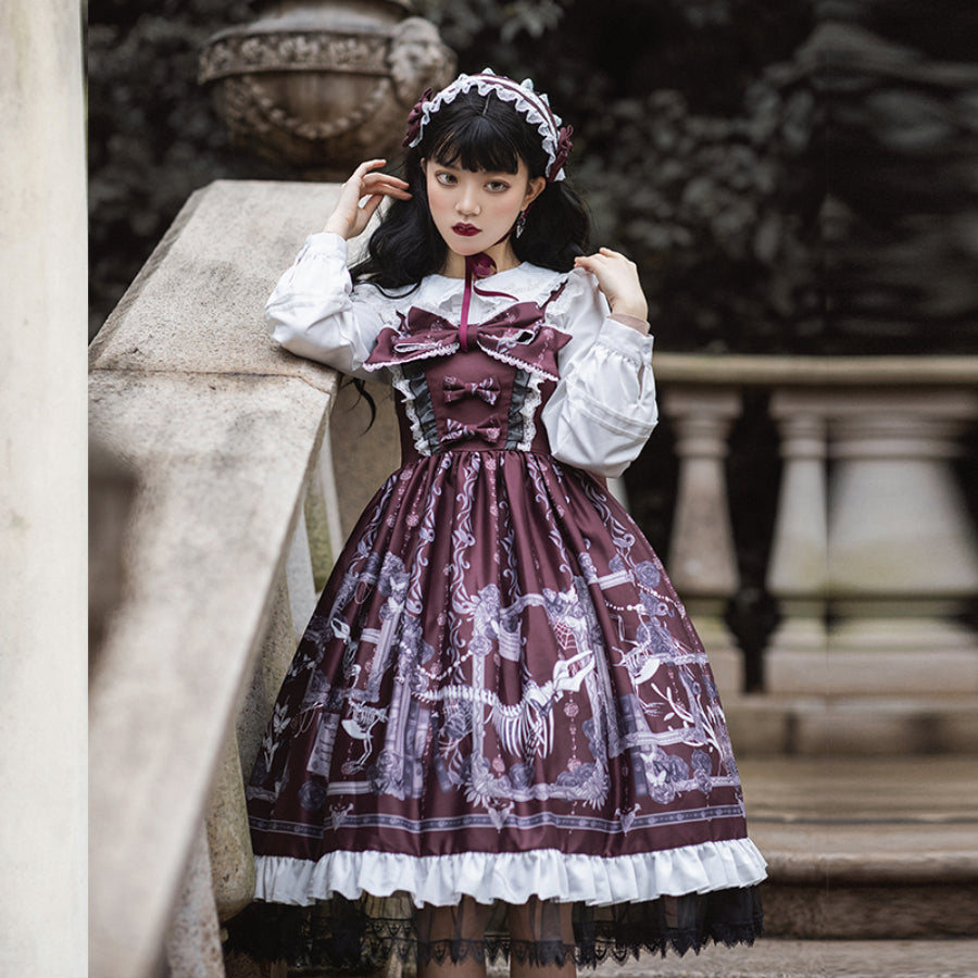 Daily Vintage Slim Lolita Sleeveless Dress