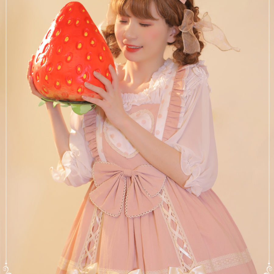 Sweet and Lovely Dot Lolita Jumper Skirt