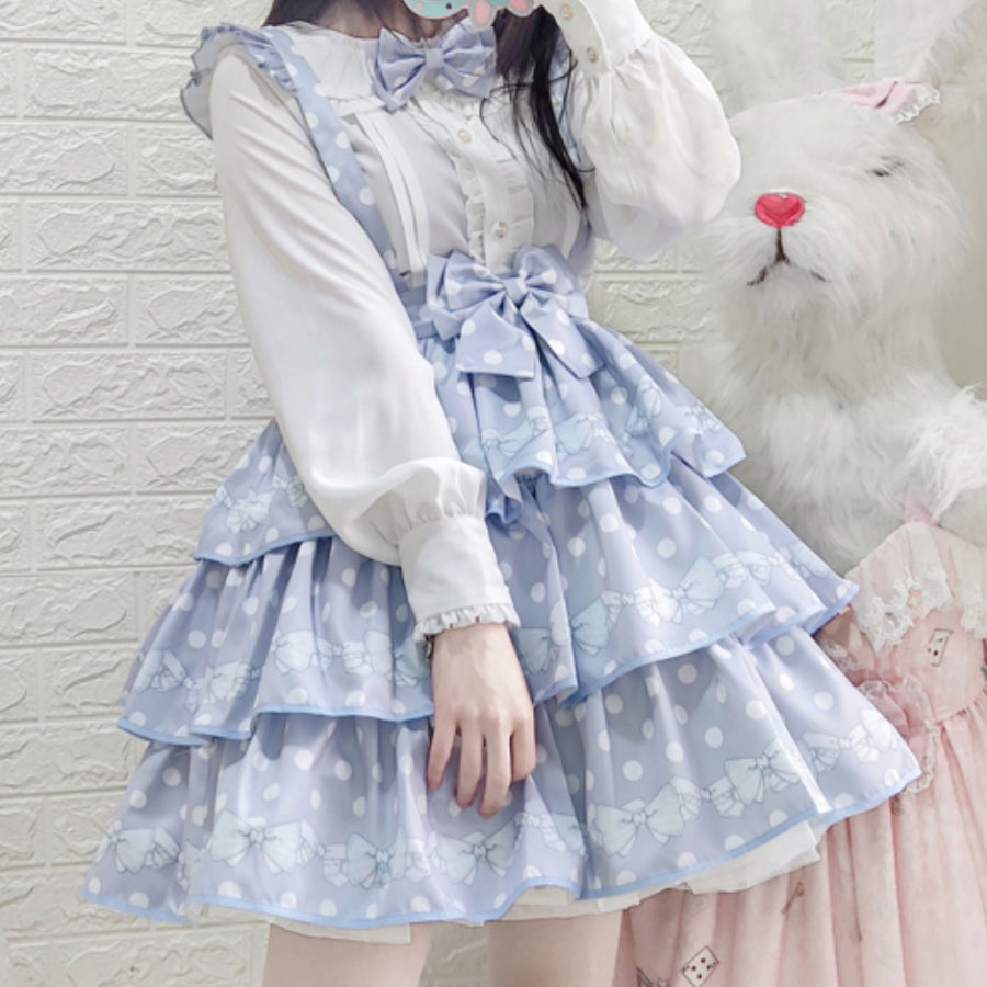 Daily Sweet Dot Lolita Strap Skirt