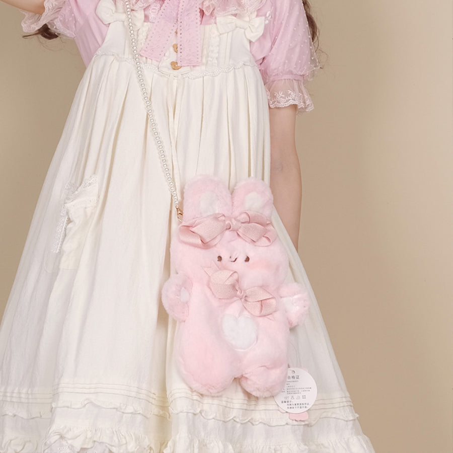 Lovely Lolita Woolen Rabbit Cake Crossbody Bag