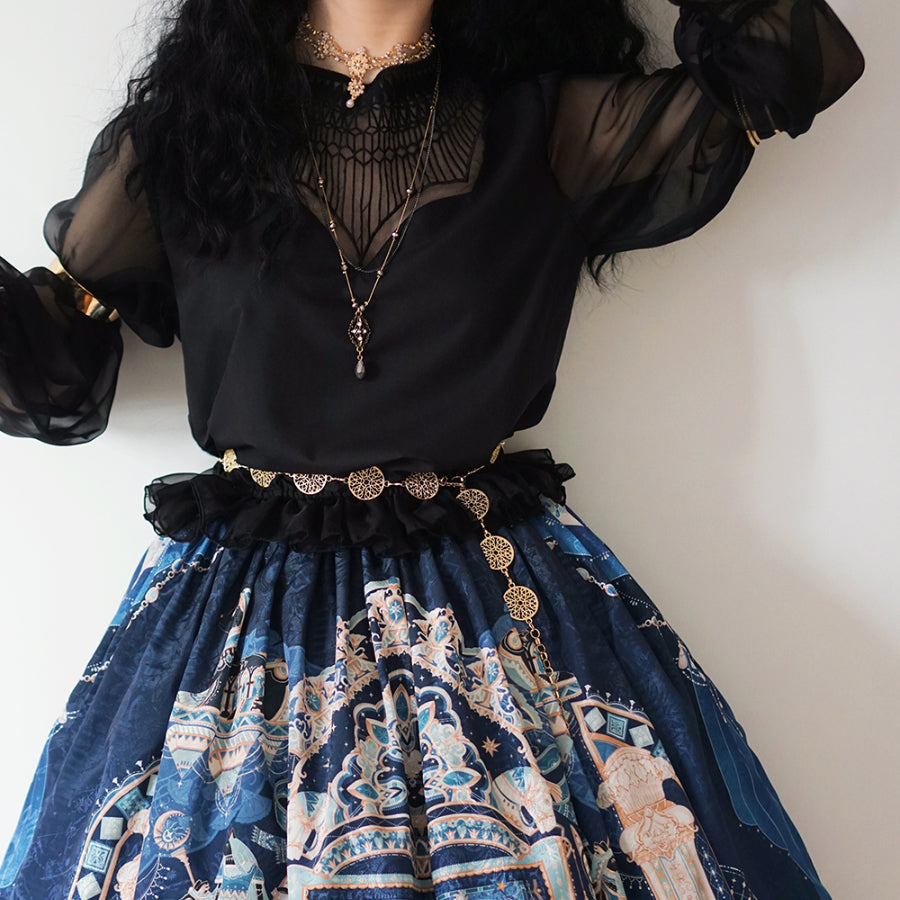 Egypt Style Embroidered Lolita Long Sleeve Shirt