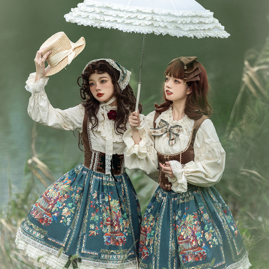 Bavaria Style Elegant Lolita Short Skirt